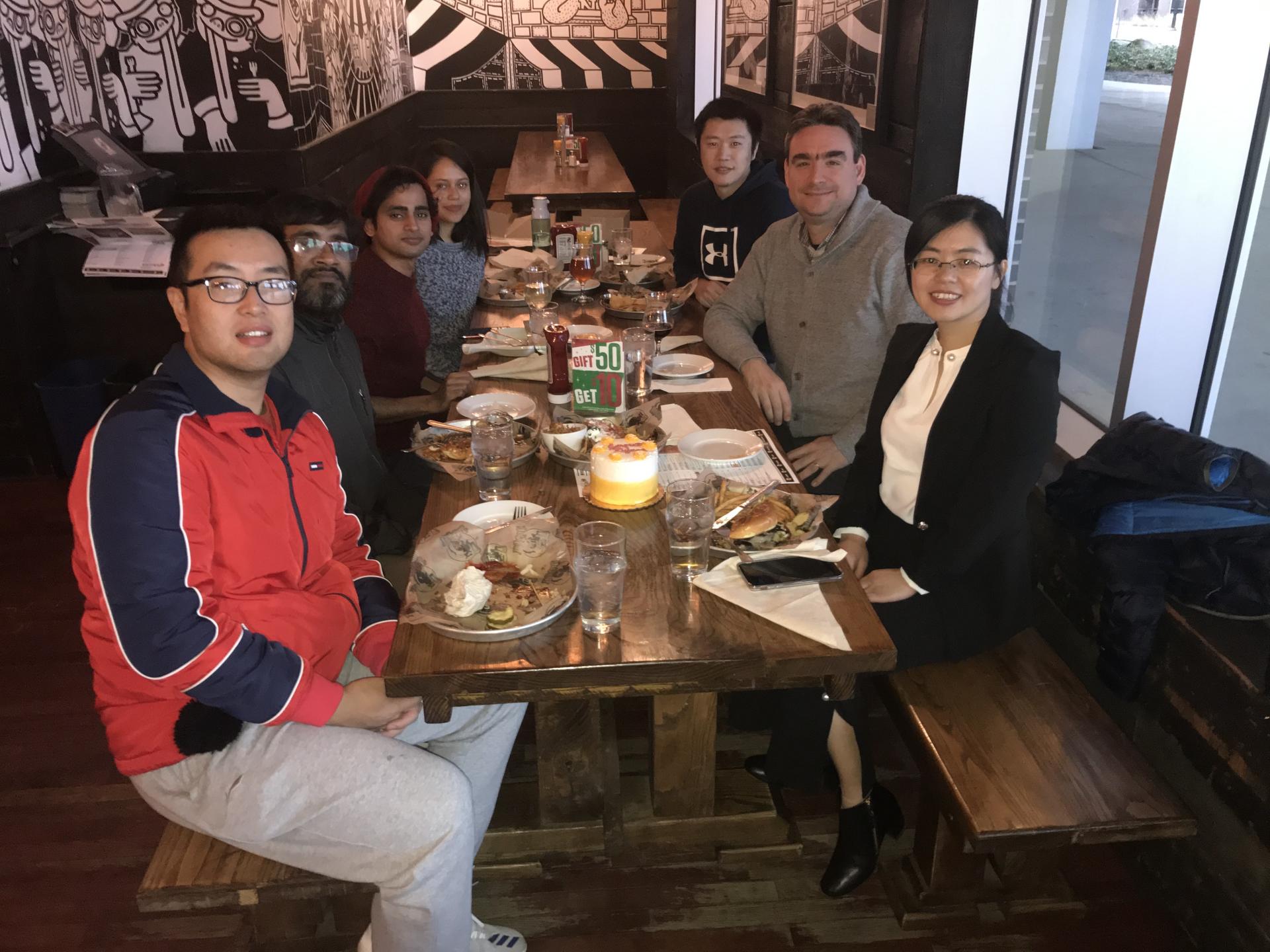 Farewell party for Fujuan, Lincoln, December 2019